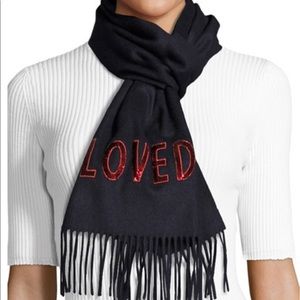 GUCCI Sequin Loved Silk Cashmere Blend Scarf